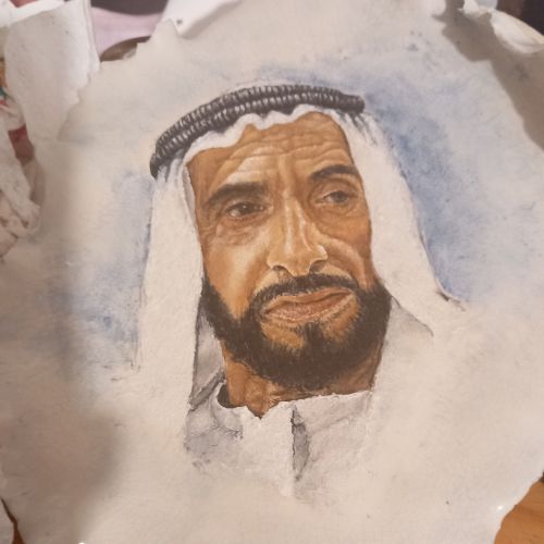 Portrait of Sheikh Zayed